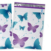Butterfly Purple Turquoise Poly Mailers Size 10x13 Colorful Shipping Bags