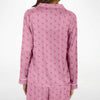 Simple Pink Flamingo Satin Pajamas