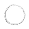 .925 Sterling Silver 1 3/4 Cttw Diamond Wave and X Link Tennis Bracelet (I-J Color, I3 Clarity) - 7"
