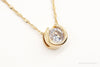 Designer Milor Gold Vermeil Cubic Zirconia Sterling Silver Necklace