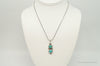 VTG Native American JS Turquoise Sterling Silver Necklace