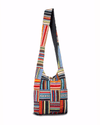 Kathmandu Collection Patchwork Striped Hobo Bag Jupiter Gear