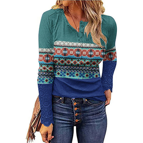 Desert Sunset Cowgirl Knit Top