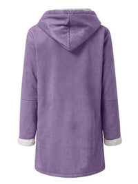 Full Size Pocketed Long Sleeve Hooded Toggle Jacket – Stylish & Functional Outerwear for Women