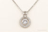Designer Ryze Cubic Zirconia Sterling Silver Necklace