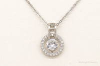 Designer Ryze Cubic Zirconia Sterling Silver Necklace