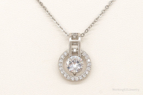 Designer Ryze Cubic Zirconia Sterling Silver Necklace