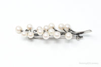 Antique K.T. Pearl Branch Sterling Silver Brooch Pin