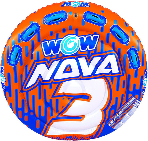 WOW Sports Nova 3 Person 3P Towable Deck Tube (22-WTO-3985) Jupiter Gear