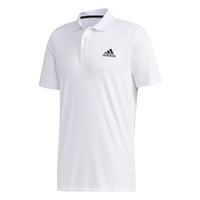 adidas Mens Designed 2 Move 3-Stripes Polo Shirt White/Black Small