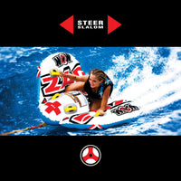 WOW Sports Zig Zag 1 Person Steerable and Towable Water Tube For Pool and Lake Jupiter Gear