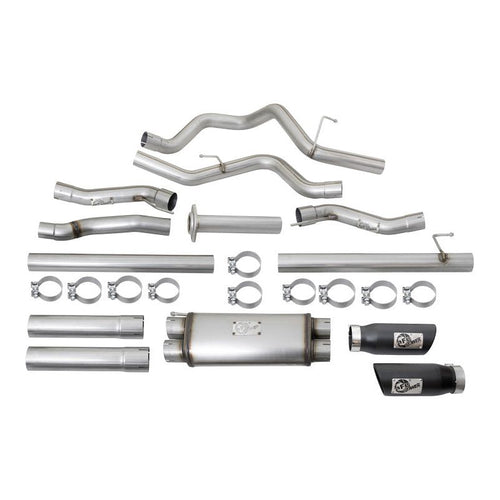 aFe MACHForce XP 3in 409-SS Exhaust Cat-Back 2017 Ford F-150 Raptor V6-3.5L (tt) w/ Black Tip