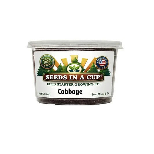 Cabbage Grow Kit | Grow Cabbage from Seed | Seeds In A Cup®