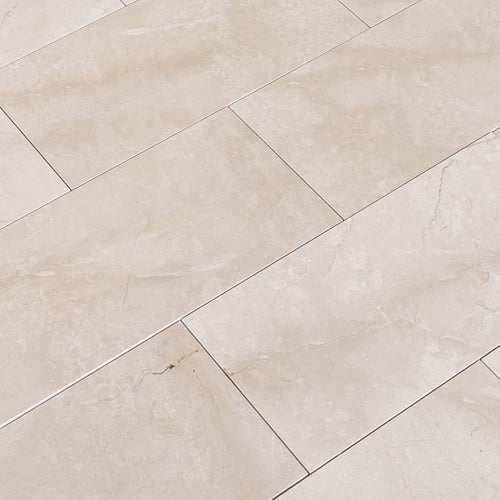 Calista Cream Medium Beige Marble Floor and Wall Tile - Livfloors Collection