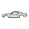 1968 Camaro Metal Car Wall Art - MT0106