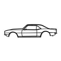 1968 Camaro Metal Car Wall Art - MT0106