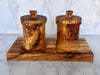 Olive Wood Canister Set