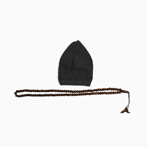 ABDEEZ Prayer Cap Collection (Pack of 5) + Wooden Tasbeeh (Not for Use)