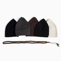 ABDEEZ Prayer Cap Collection (Pack of 5) + Wooden Tasbeeh (Not for Use)