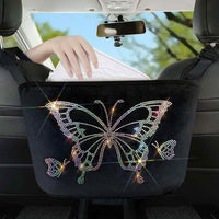 Car Net Backseat Pocket Handbag Holder and Organizer Between Seats