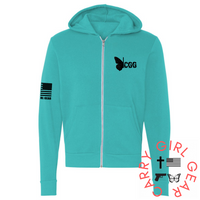 CARRY & PRAY Zippered Hoodie