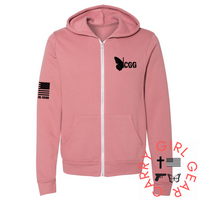 CARRY & PRAY Zippered Hoodie