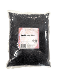 Forbidden Rice, Black, Organic (Black Pearl Rice)
