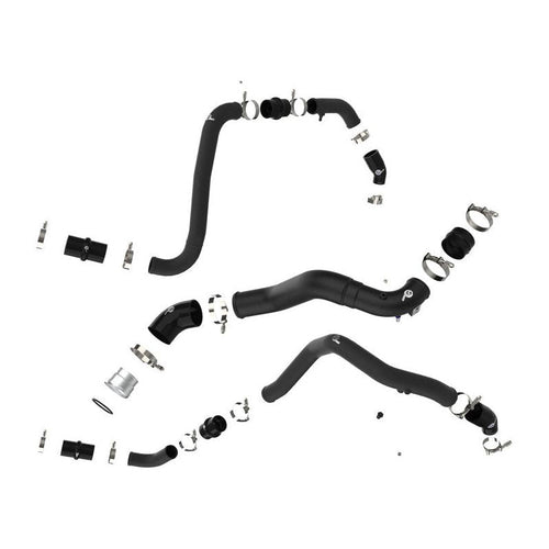 aFe BladeRunner 21-22 Ford F-150 Ecoboost V6-3.5L(tt) Aluminum Hot and Cold Charge Pipe Kit Black