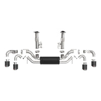 aFe MACH Force-Xp 3in to 2-1/2in 304SS Cat-Back 2020 Chevy Corvette (C8) 6.2L - Carbon Fiber Tip
