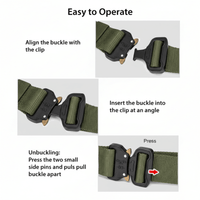 XGear Tactical Mens Tactical Belt Riggers Style with Buckle