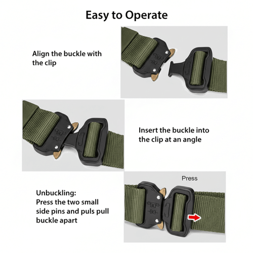 XGear Tactical Mens Tactical Belt Riggers Style with Buckle