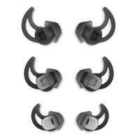 MQIMY Silicone Replacement Earbud Tips Earbud Covers Ear Tips Compatible with Bose QC20 QC20i SoundSport SIE2i IE2 IE3 Headphone Rubber Tips 3 Pairs S M L