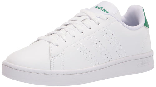 adidas Mens Advantage Racquetball Shoe White/White/Green 14