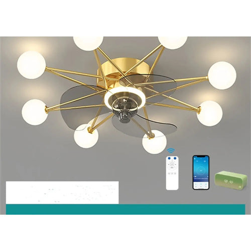 Ceiling Fan Light Modern Design for Living & Dining Room