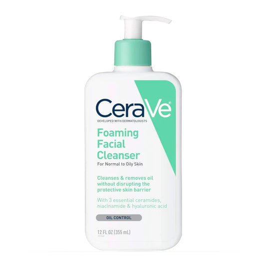 CeraVe Foaming Facial Cleanser, Liquid, 12 oz
