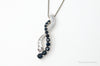 Designer Alwand Vahan Sapphire Cubic Zirconia Sterling Silver Necklace