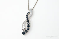 Designer Alwand Vahan Sapphire Cubic Zirconia Sterling Silver Necklace