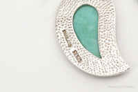 Designer SX Turquoise Sterling Silver Earrings