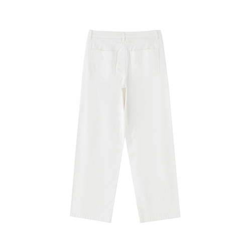 Essential Straight-Leg Cotton Pants
