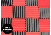 Easy Mount Acoustic Foam Kit - 12x12x2" Acoustic Foam Panels With Adhesive - Wedge Style - 4 Pack