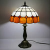 Antique Tiffany-Style Lamp with Check Pattern