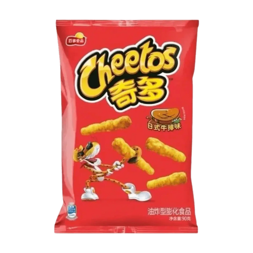 Cheetos Japanese Steak Flavor – Savory Crunchy Cheese Snacks 50g Bag (Japan)