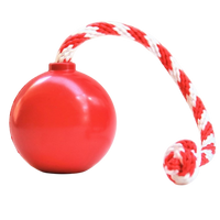 USA-K9 Cherry Bomb Rubber Dog Chew Toy | K9 Handler Reward Toy | Blue | USA Made