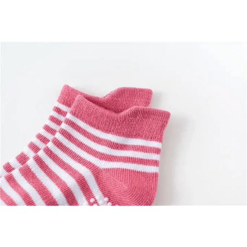 Children Cotton  6 Pairs/Set Anti-slip Socks For Boys Girl Rubber Kid Floor Sock With Grips For 0 To 6 Years Kids
