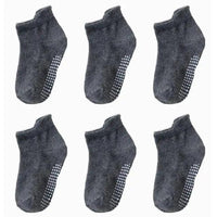 Children Cotton  6 Pairs/Set Anti-slip Socks For Boys Girl Rubber Kid Floor Sock With Grips For 0 To 6 Years Kids
