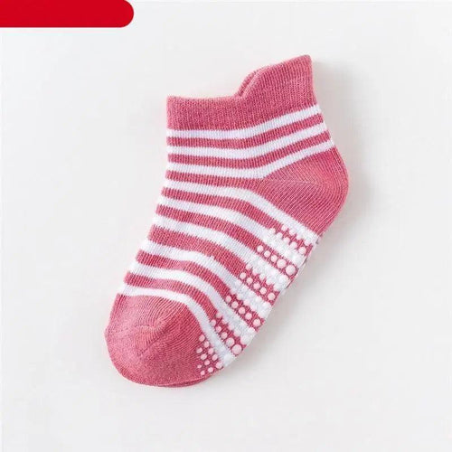 Children Cotton  6 Pairs/Set Anti-slip Socks For Boys Girl Rubber Kid Floor Sock With Grips For 0 To 6 Years Kids