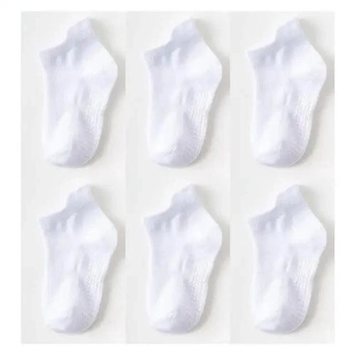 Children Cotton  6 Pairs/Set Anti-slip Socks For Boys Girl Rubber Kid Floor Sock With Grips For 0 To 6 Years Kids