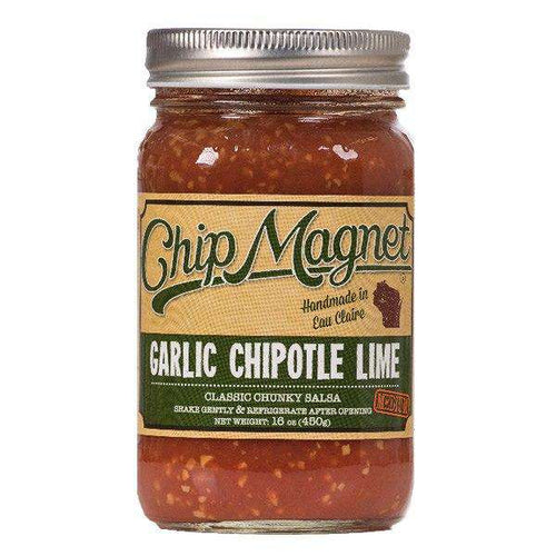 Salsa, Medium, Garlic Chipotle Lime, Vinegar Free, Chip Magnet