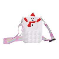Christmas Fidget Bubble Pop Crossbody Bags