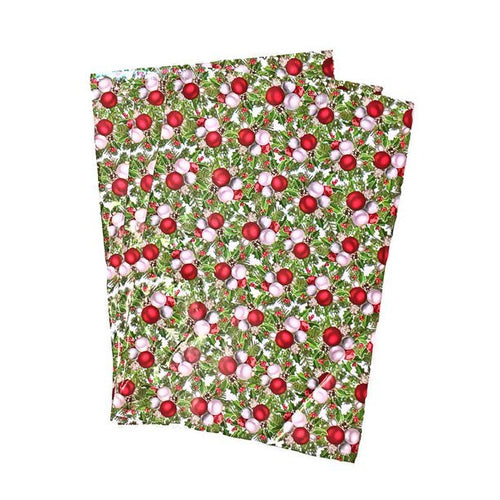 Christmas Ornament Red Green Poly Mailers Size 10x13 Shipping Bags